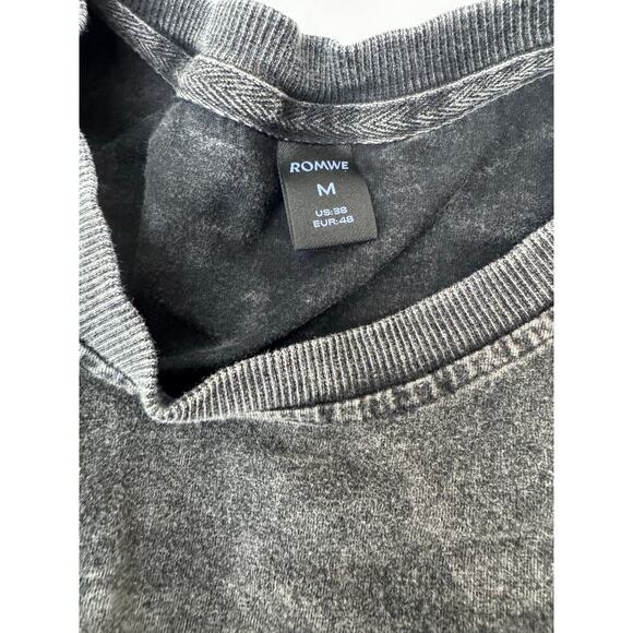 Washed Black Angel Cupid Graphic Tee Lightning Y2K Grunge Streetwear Medium - Picture 7 of 7